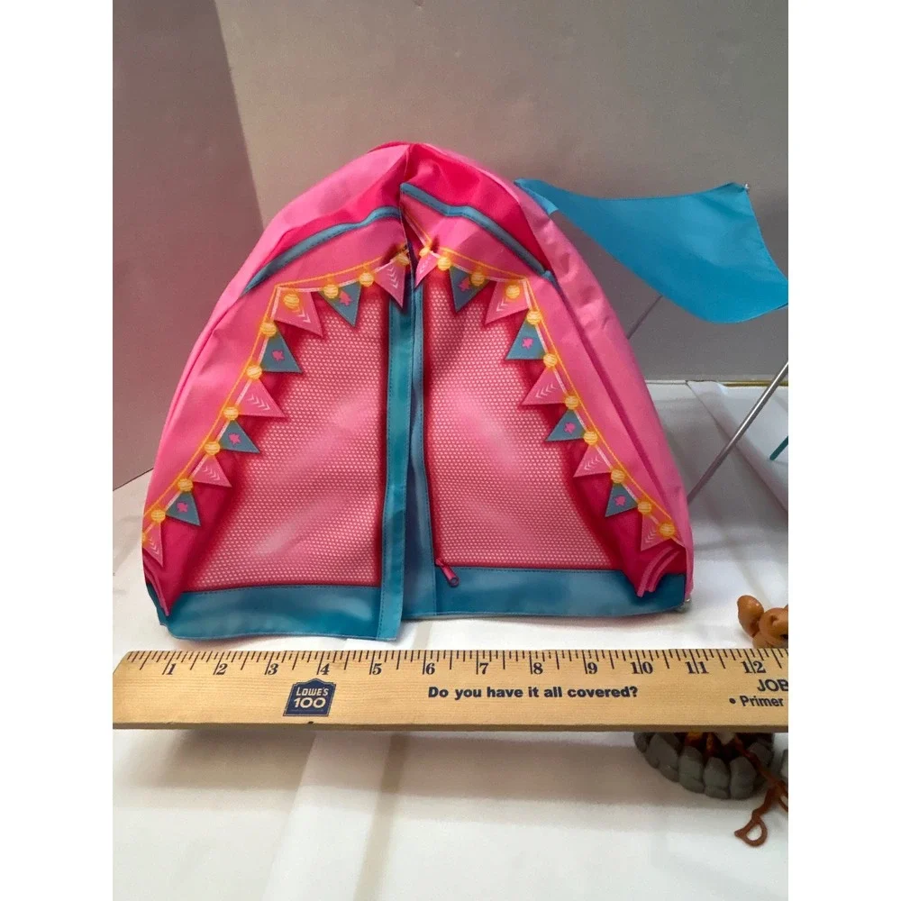 Barbie It Takes Two Camping Playset Brooklyn Malibu Dolls Tent Accessories Lot